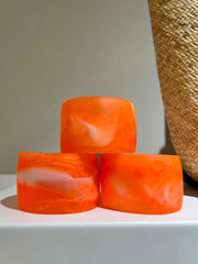 Resin Bangle - Wide - Tangerine