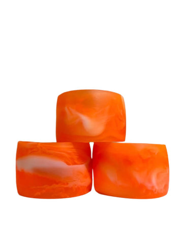 Resin Bangle - Wide - Tangerine