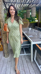 Jess Dress - Green Shell