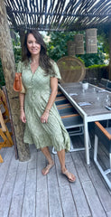 Jess Dress - Green Shell