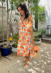 Slip Dress - Orange Shell