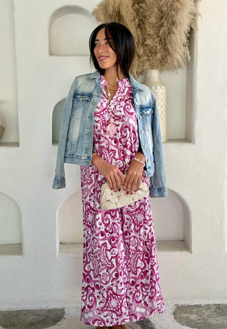 Remy Dress - Plum Chinois