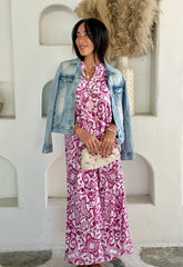 Remy Dress - Plum Chinois