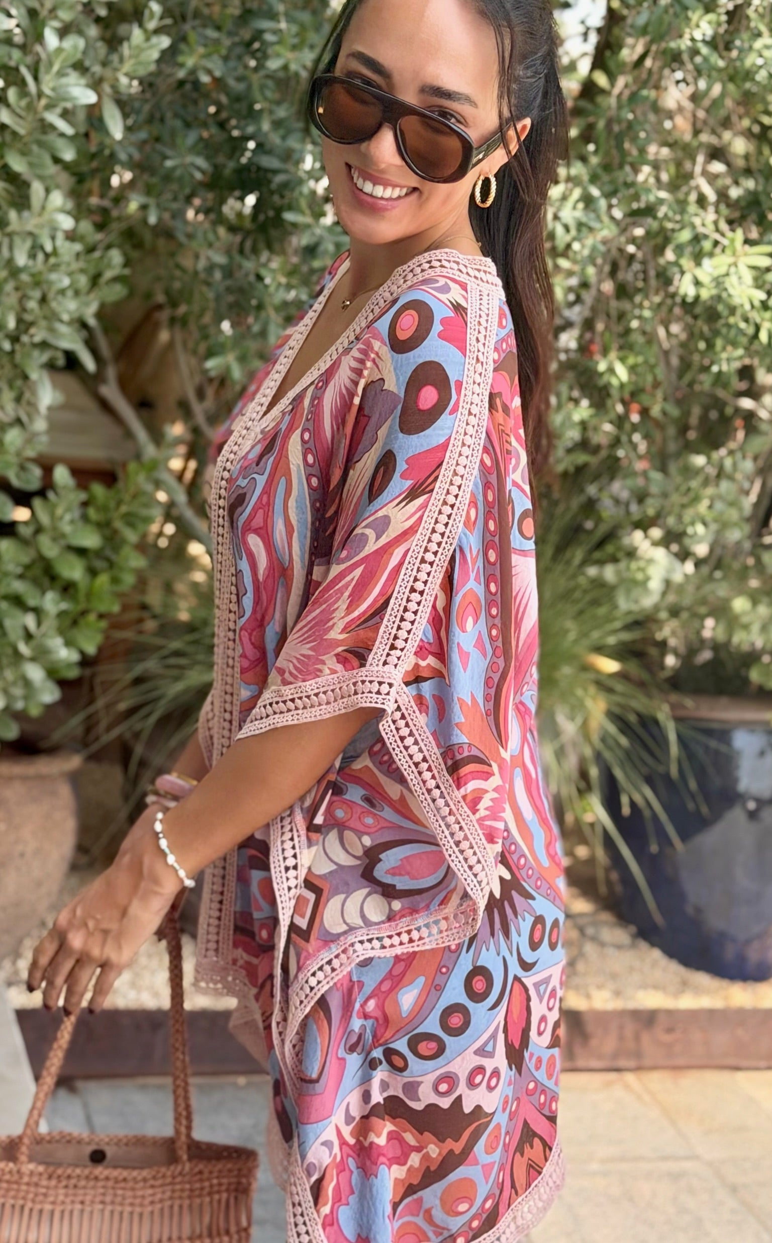 Lace Kaftan - Pink Gypsy
