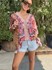 Lace Kaftan - Pink Gypsy