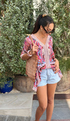 Lace Kaftan - Pink Gypsy