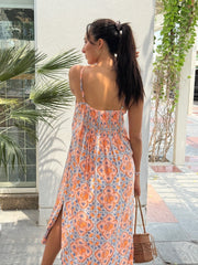 Ella Dress - Orange Italian Summer