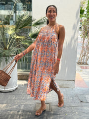 Ella Dress - Orange Italian Summer