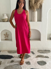 Isla Dress - Raspberry