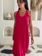 Isla Dress - Raspberry