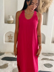 Isla Dress - Raspberry