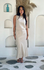 Hazel Top with Trim - Natural