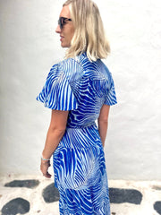 Jess Dress - Blue Waves