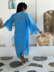 Zoe Kaftan Ramie - Bright Blue