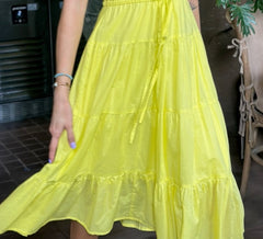 Jess Dress Cotton - Lemon Lime