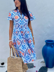 Jess Dress Cotton Poplin - Paros