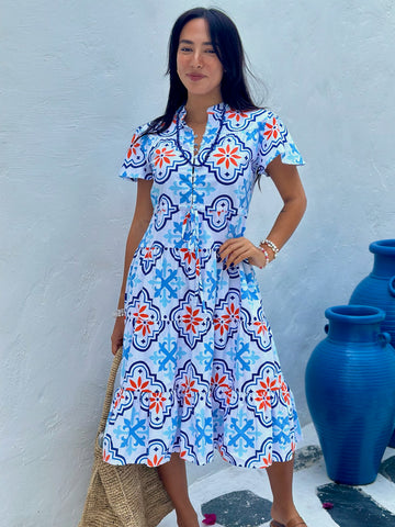 Jess Dress Cotton Poplin - Paros