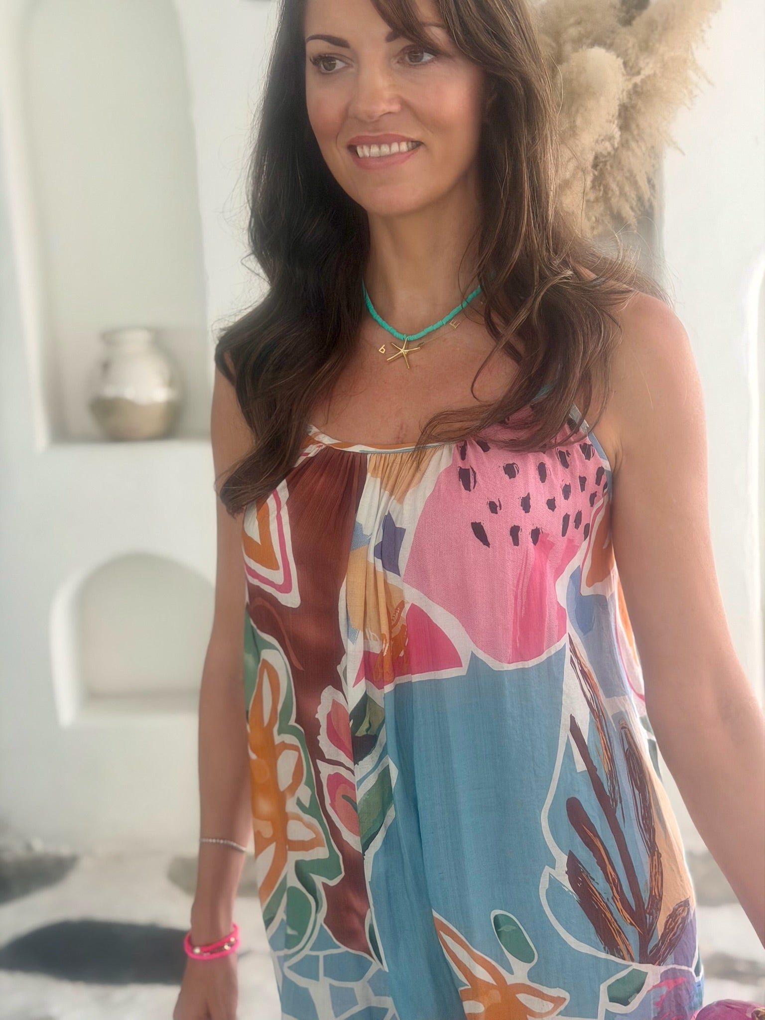 Ivy Dress - Blue Tropicana