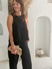 Shell Top Lace - Black
