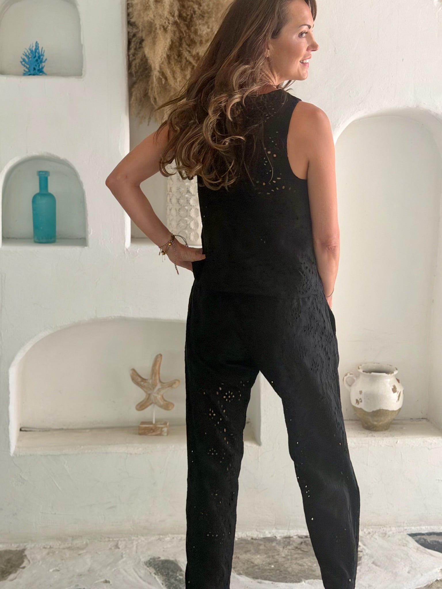 Lace Trousers - Black