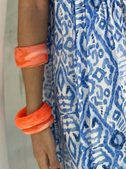 Resin Bangle - Classic - Tangerine