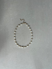 Fresh Water Pearl Necklace with Beads - Gold