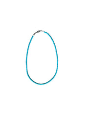 Rubber Bead Necklace - Blue