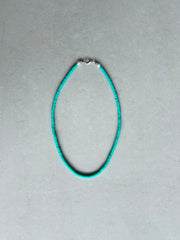 Rubber Bead Necklace - Mint