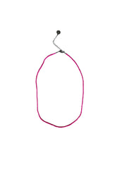 Seed Bead Necklace Short - Hot Pink