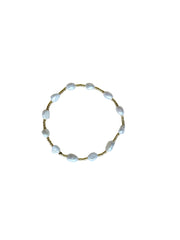 Fresh Water Pearl and Bead Bracelet - Gold