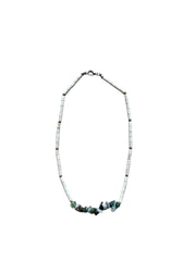 Shell and Stone Necklace - Green