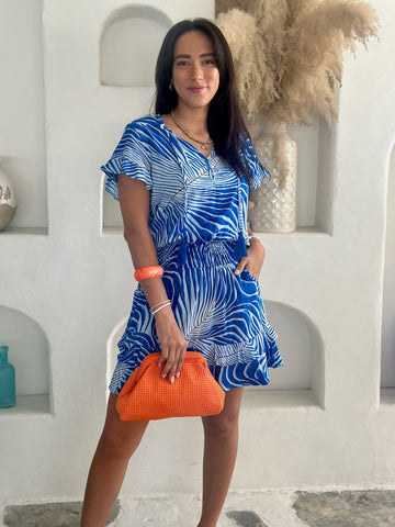 Izzy Dress - Blue Waves