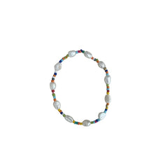 Fresh Water Pearl and Bead Bracelet - Multicolour