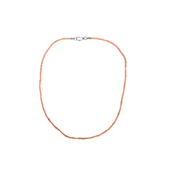 Seed Bead Necklace Short - Orange