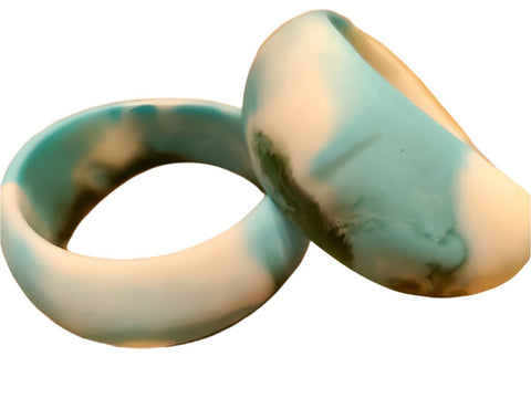 Resin Bangle - Medium - Ocean