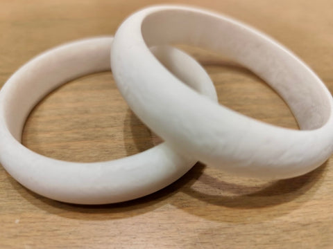 Resin Bangle - Classic - White