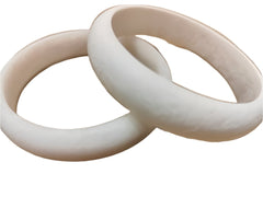 Resin Bangle - Classic - White