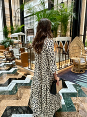 Boho Tassel Dress - Leopard