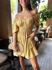 Alex Dress - Tan