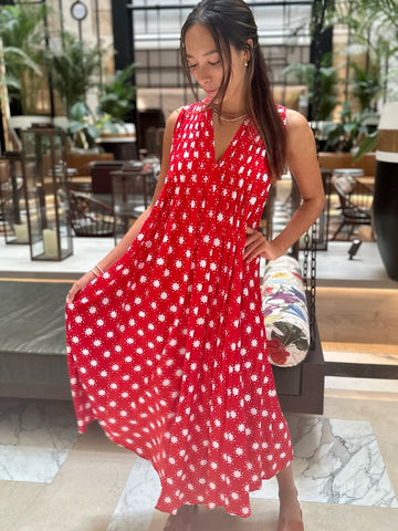 Bella Dress - Red Stars