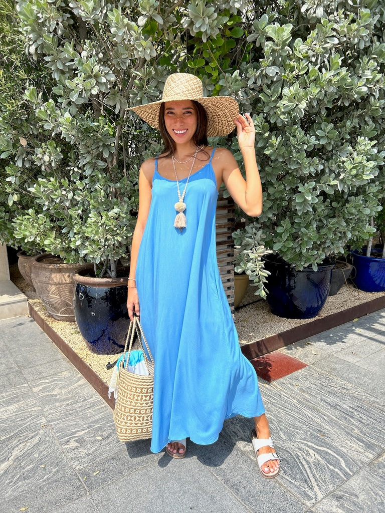 Monica Maxi Dress - Atlantic Blue