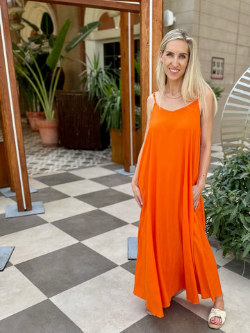 Monica Maxi Dress - Orange