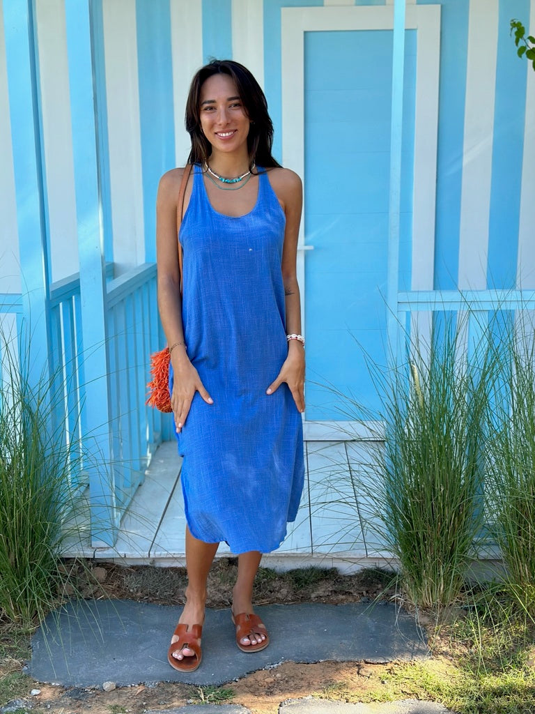 Isla Dress - Blue