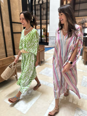 V Neck Kaftan - Linen