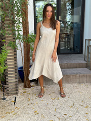 Frankie Dress Linen - Natural