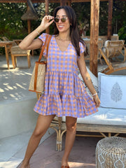 Willow Dress - Lilac Check