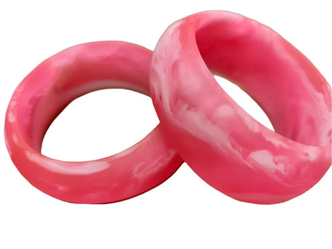 Resin Bangle - Medium - Bubblegum