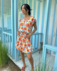 Izzy Dress - Orange Shell