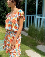 Izzy Dress - Orange Shell