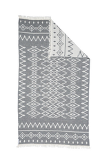 Oteki Kilim Towel - Charcoal